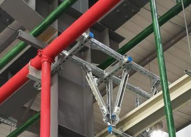 延边该抗震支架的整体式支吊架结构协调性好